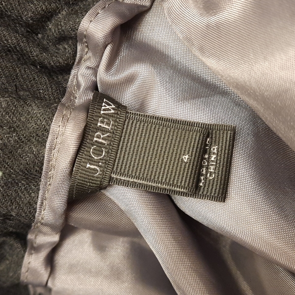 J. Crew Black Sidewalk Wool Blend Elastic Waist Skirt - Picture 8 of 10